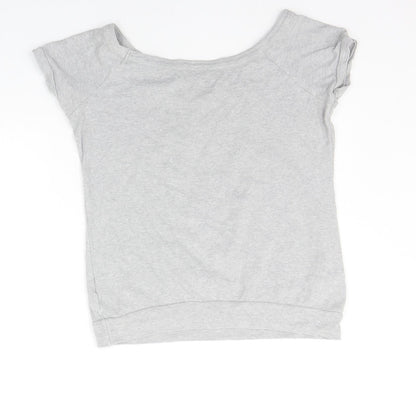 Womens UK Size 10 NEXT Grey Basic T-Shirt