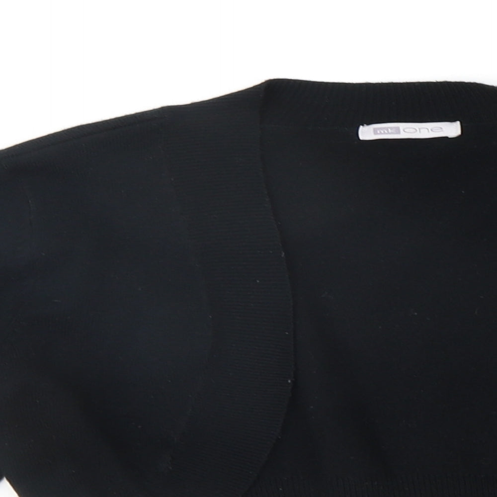 Womens UK Size M Mk one Black Cardigan Jumper