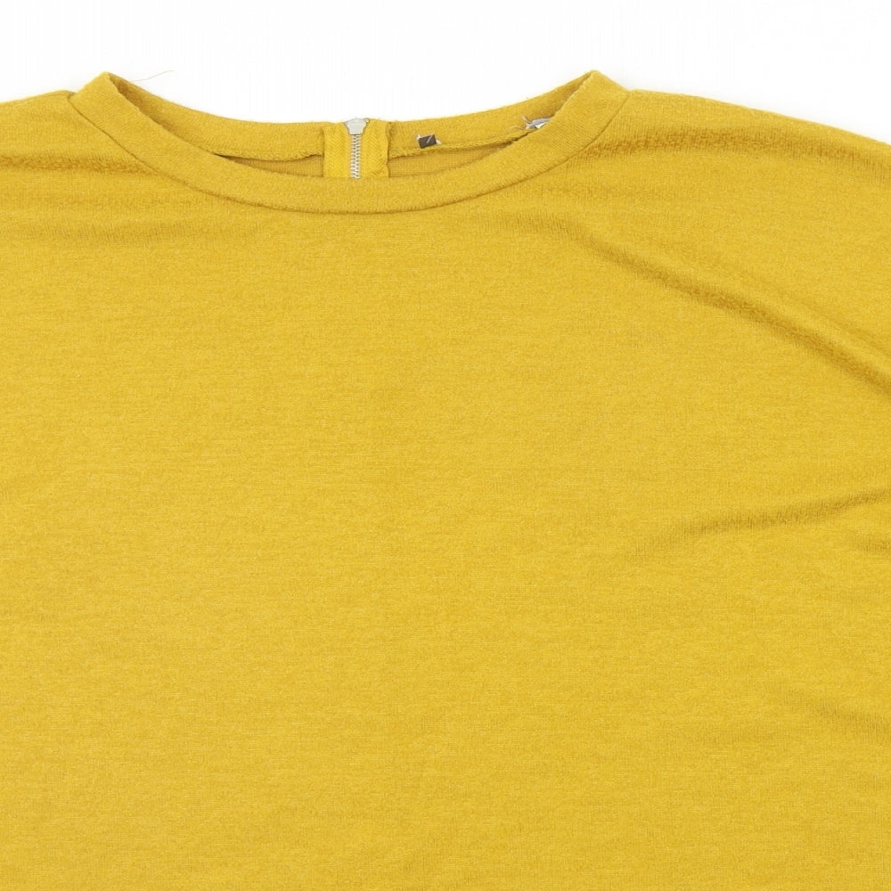 Primark Womens Yellow   Pullover Jumper Size L