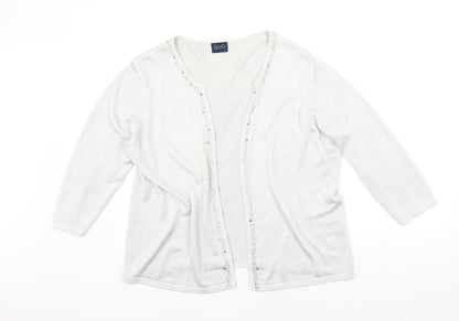QUO Womens Grey   Cardigan Jumper Size 20