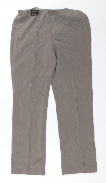Womens UK Size 12 Classic Regular Fit  Grey Trousers