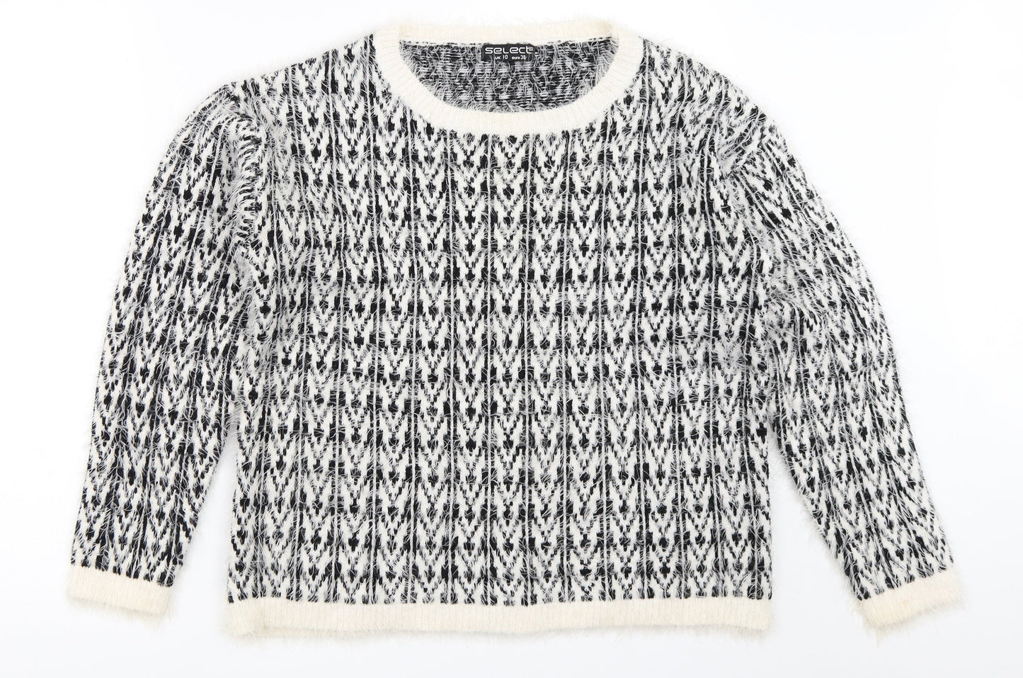 Womens UK Size 10 Select White Pullover Jumper