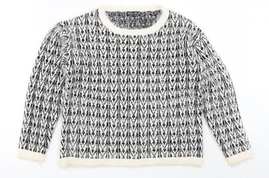 Womens UK Size 10 Select White Pullover Jumper