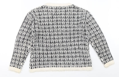 Womens UK Size 10 Select White Pullover Jumper