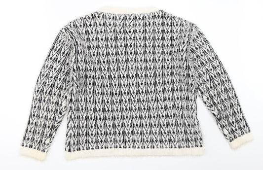 Womens UK Size 10 Select White Pullover Jumper