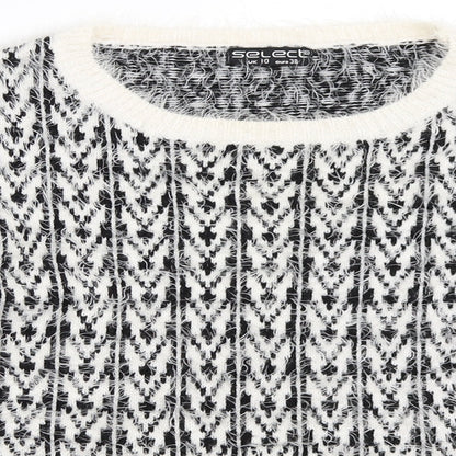 Womens UK Size 10 Select White Pullover Jumper