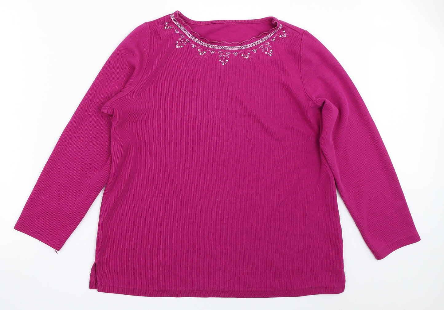 Womens UK Size M Preworn Purple Pullover Jumper