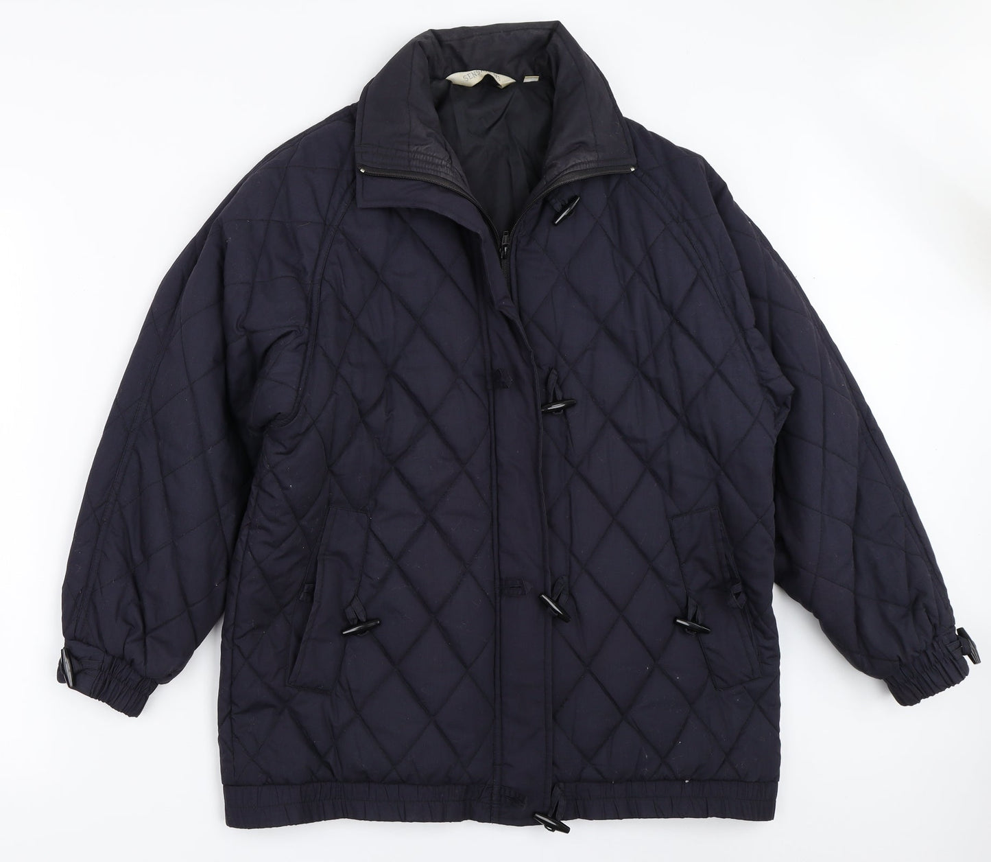 Womens UK Size 12 Sensations Blue Quilted Coat