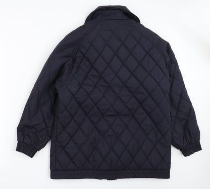 Womens UK Size 12 Sensations Blue Quilted Coat