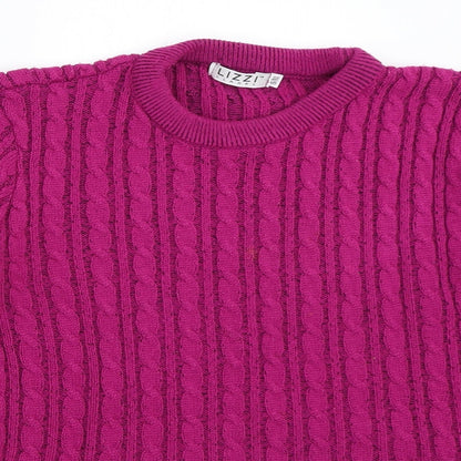 Lizzie Clark Womens Purple   Pullover Jumper Size S