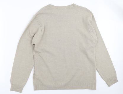 Womens UK Size L Akal Collection Beige Pullover Jumper