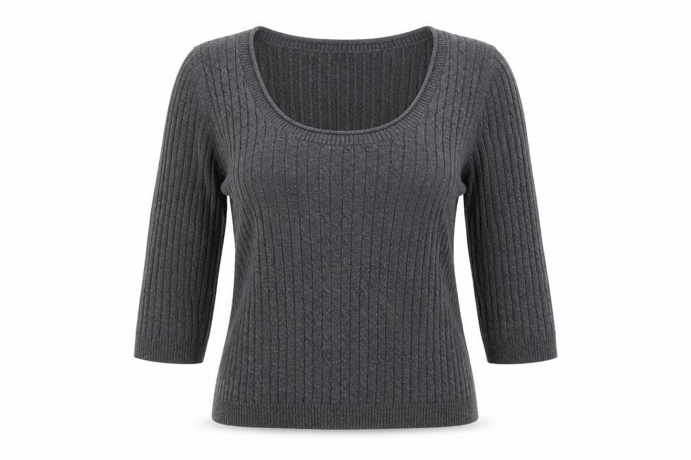 Womens UK Size 8 Autonomy Grey Pullover Jumper