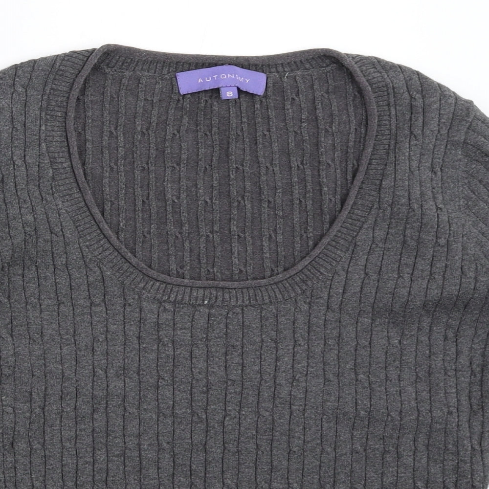 Autonomy Womens Grey   Pullover Jumper Size 8