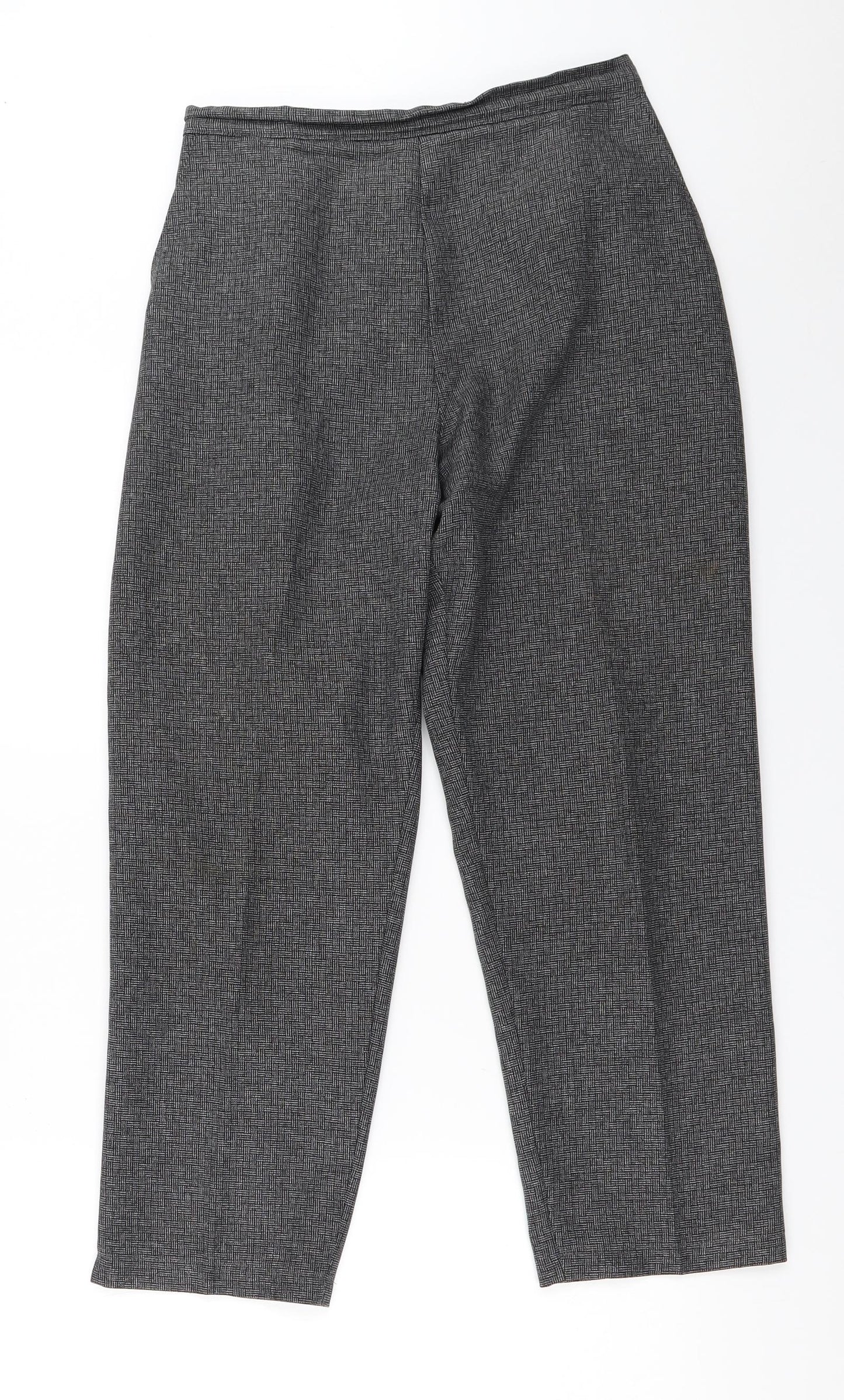 Womens UK Size 12 Preworn Regular Fit  Grey Trousers