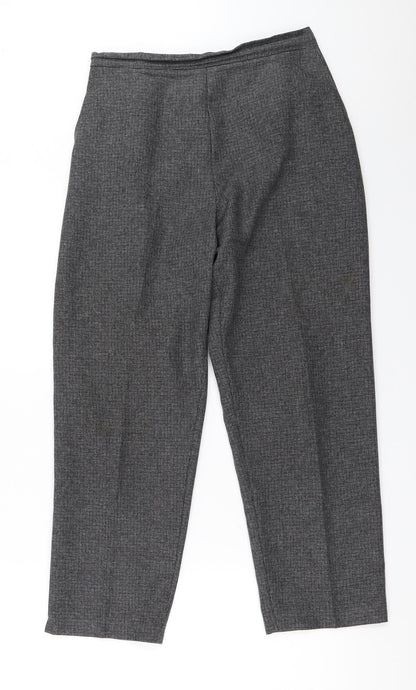 Womens UK Size 12 Preworn Regular Fit  Grey Trousers