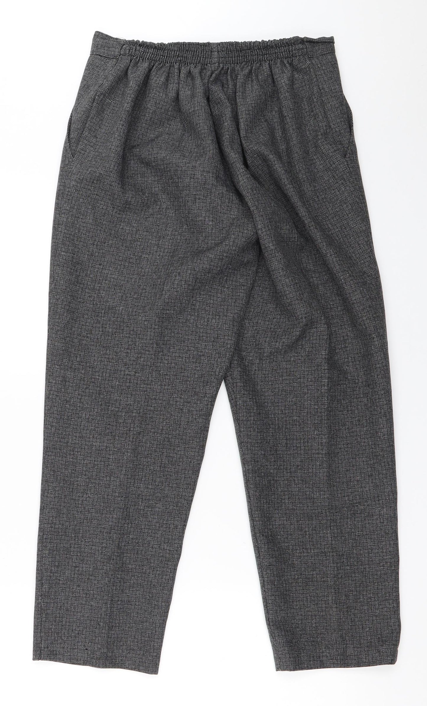 Womens UK Size 12 Preworn Regular Fit  Grey Trousers
