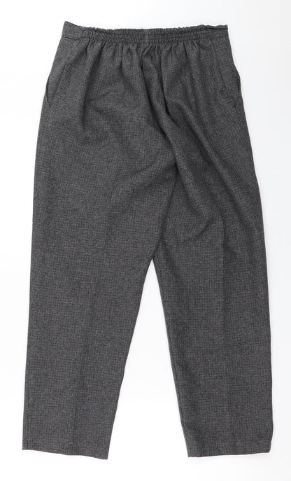 Womens UK Size 12 Preworn Regular Fit  Grey Trousers