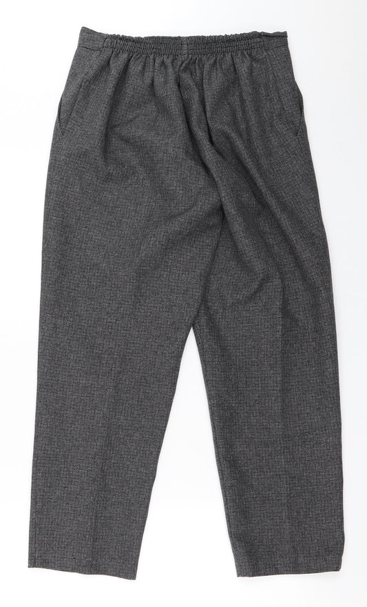 Womens UK Size 12 Preworn Regular Fit  Grey Trousers
