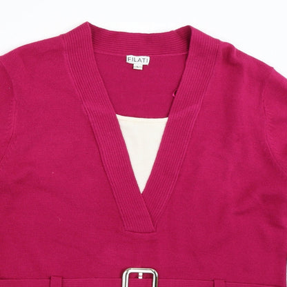 Filati Womens Pink   Pullover Jumper Size L