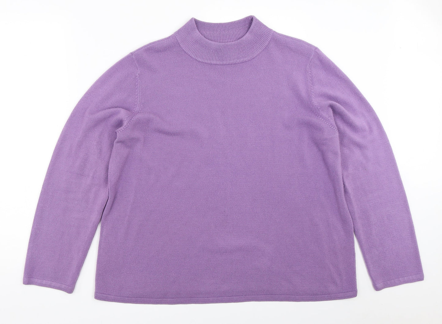 Womens UK Size L BM Purple Pullover Jumper
