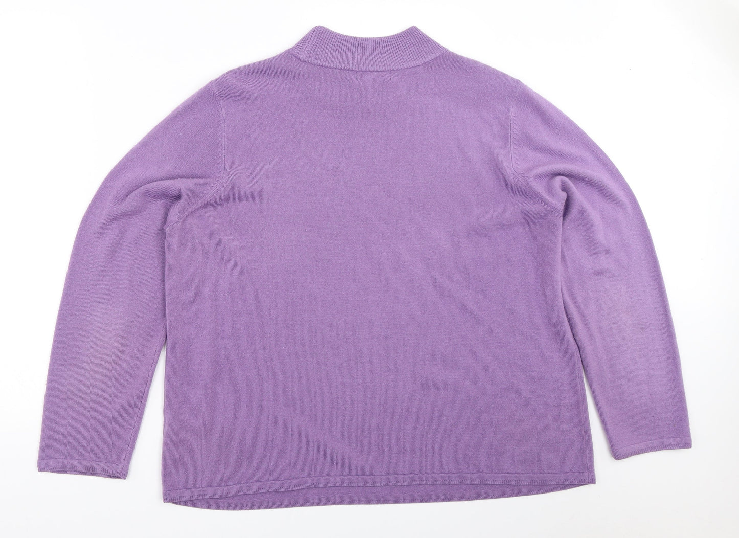 Womens UK Size L BM Purple Pullover Jumper