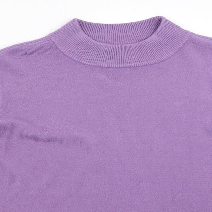 Womens UK Size L BM Purple Pullover Jumper