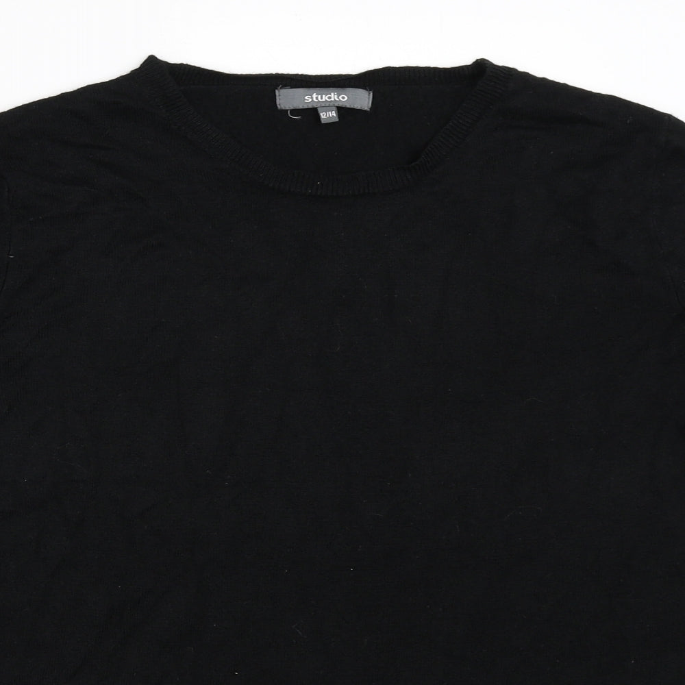 Womens UK Size 12 Studio Black Pullover Jumper