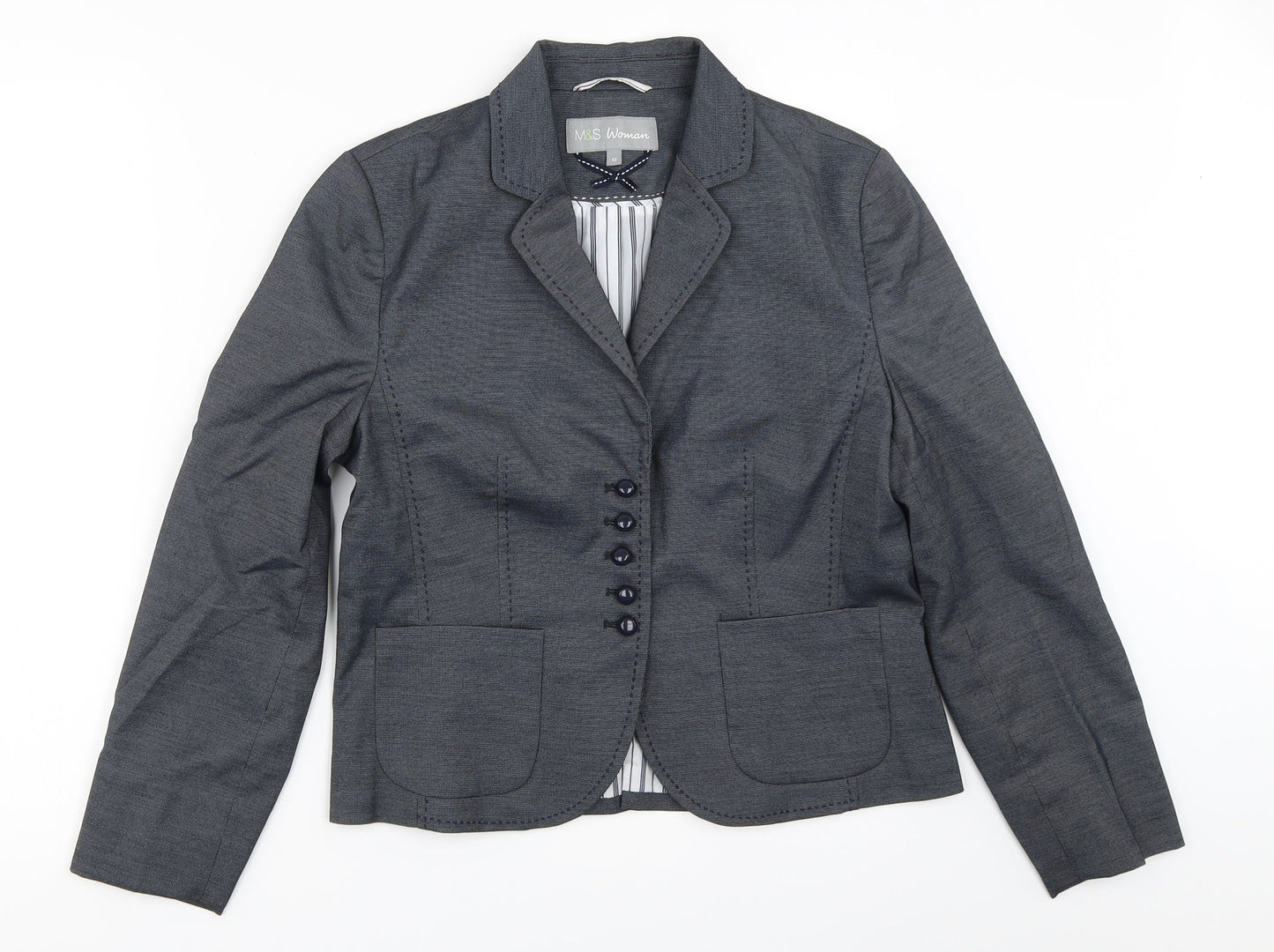 Womens UK Size 12 Marks and Spencer Blue Jacket