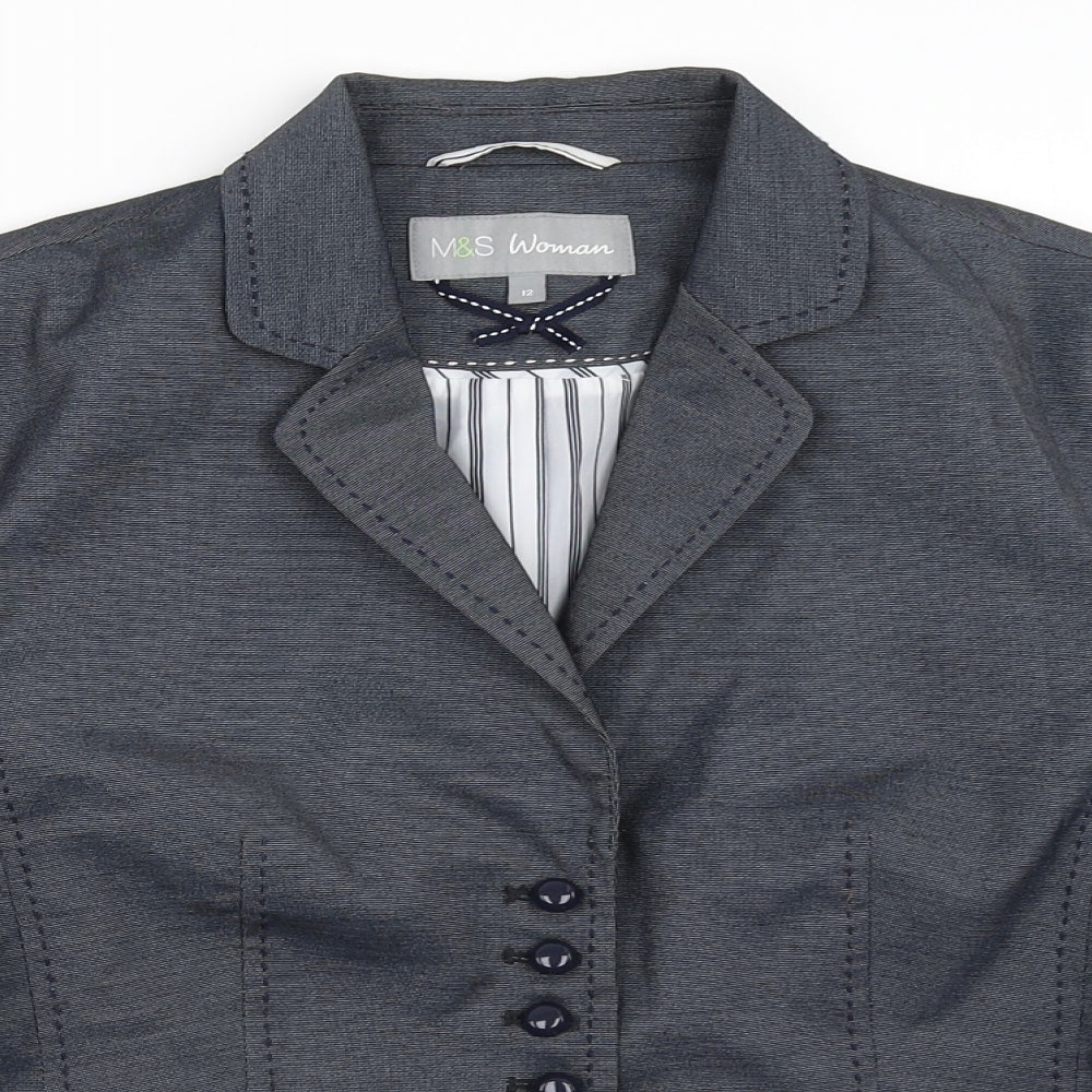 Womens UK Size 12 Marks and Spencer Blue Jacket