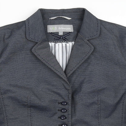 Womens UK Size 12 Marks and Spencer Blue Jacket