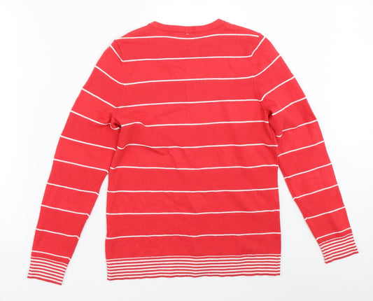 Womens UK Size XS Bonmarché Red Cardigan Jumper