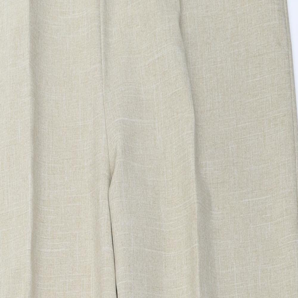 Womens UK Size 18 Preworn Regular Fit  Beige Trousers