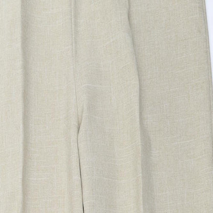 Womens UK Size 18 Preworn Regular Fit  Beige Trousers
