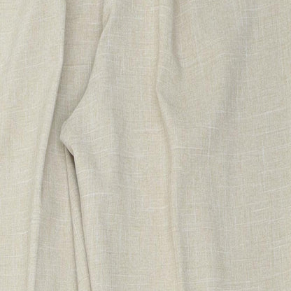 Womens UK Size 18 Preworn Regular Fit  Beige Trousers