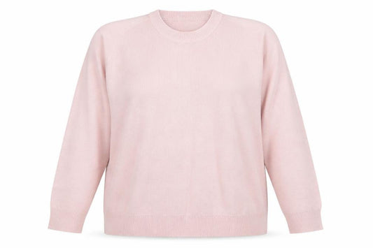 Front view of Berkertex women’s pink jumper, size UK 18
