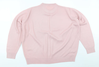 Womens UK Size 18 Berkertex Pink Pullover Jumper