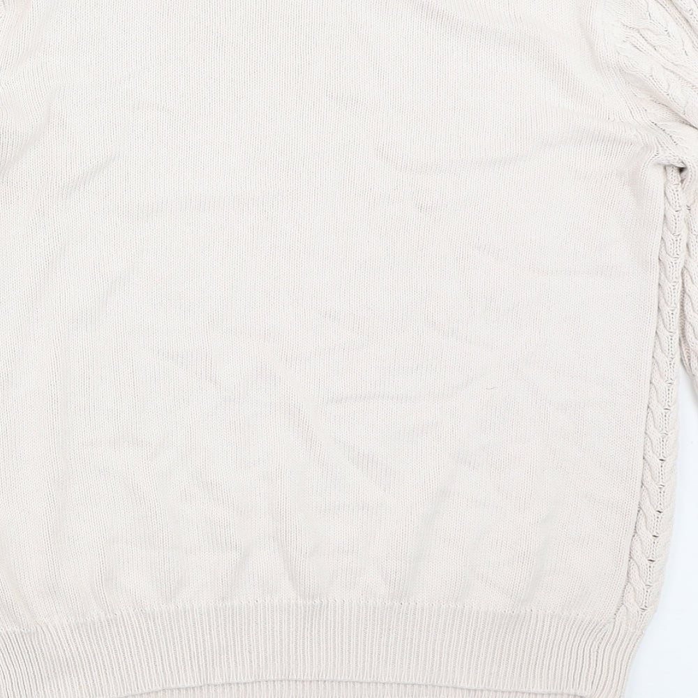 Womens UK Size S H&M Beige Pullover Jumper