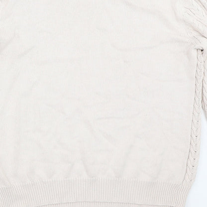 Womens UK Size S H&M Beige Pullover Jumper