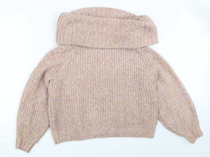 Womens UK Size M H&M Pink Pullover Jumper