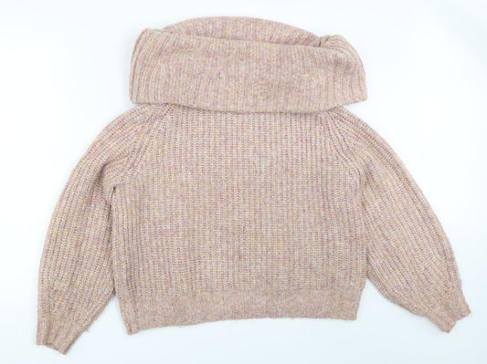 Womens UK Size M H&M Pink Pullover Jumper