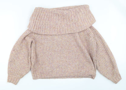 Womens UK Size M H&M Pink Pullover Jumper
