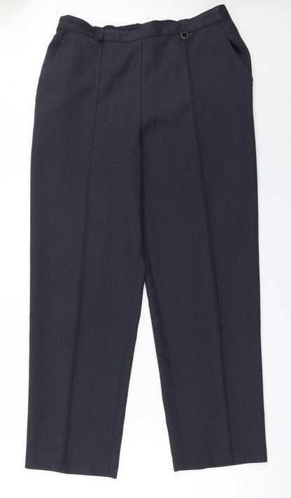 Womens UK Size 14 Marks and Spencer Regular Fit  Blue Trousers