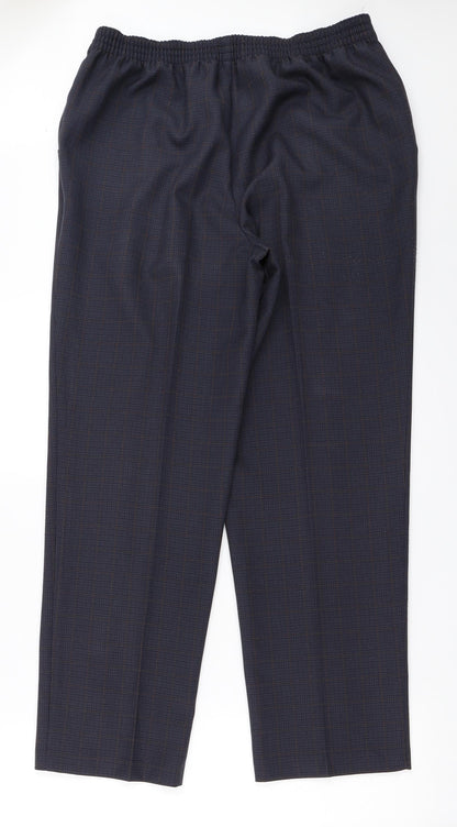 Womens UK Size 14 Marks and Spencer Regular Fit  Blue Trousers
