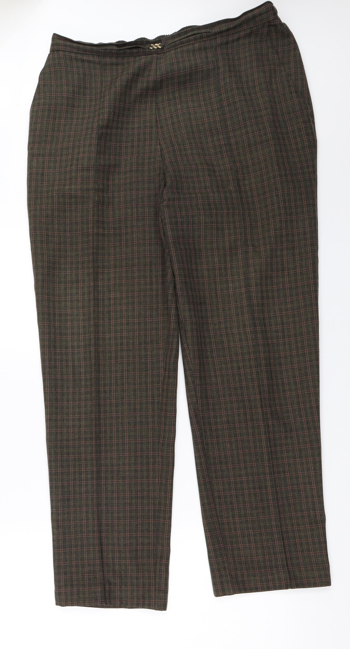 Womens UK Size 36 in Preworn Regular Fit  Green Trousers