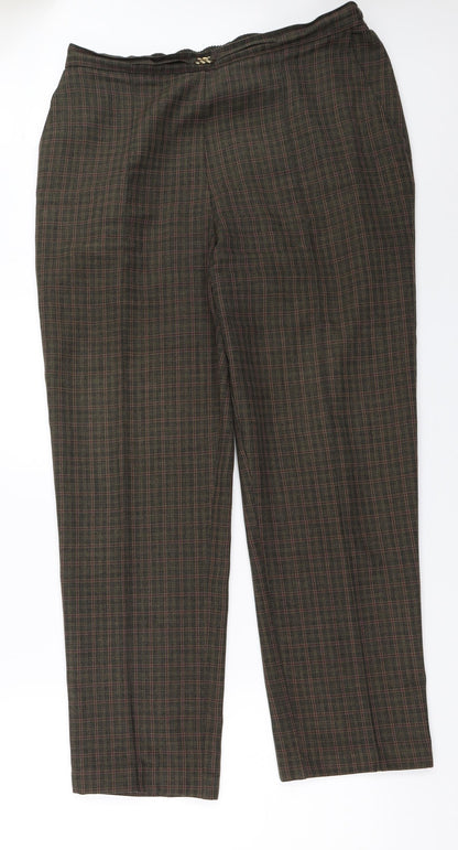 Womens UK Size 36 in Preworn Regular Fit  Green Trousers