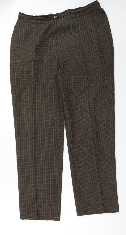 Womens UK Size 36 in Preworn Regular Fit  Green Trousers