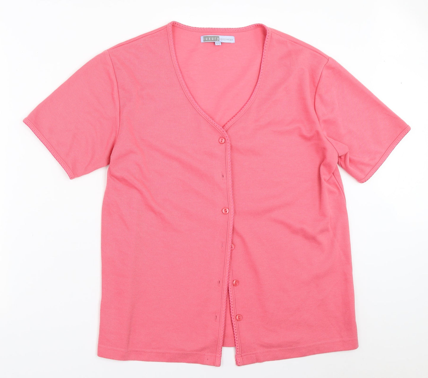Luxury Jerseywear Womens Pink   Cardigan Jumper Size 10