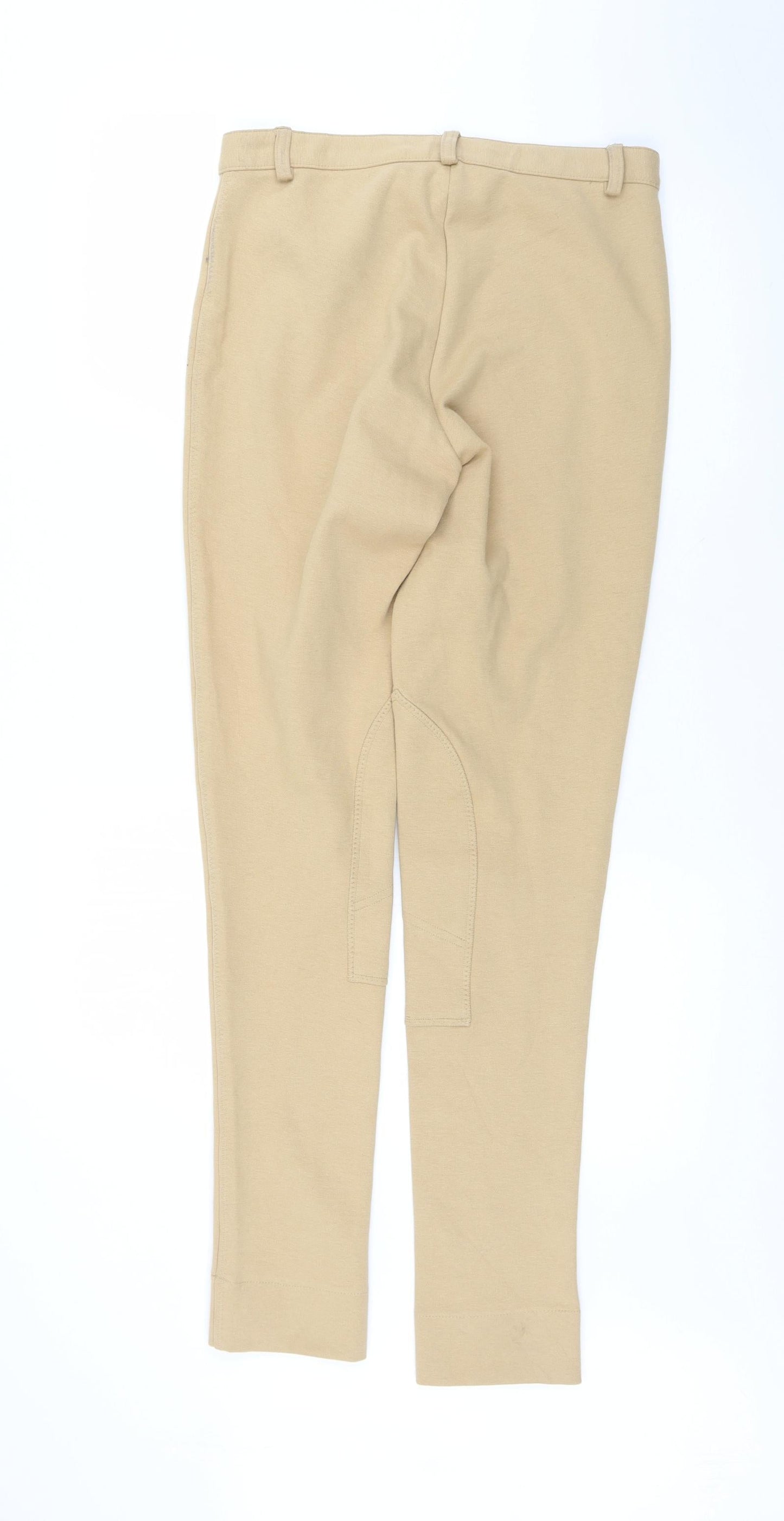Womens UK Size 28 Preworn Regular Fit  Beige Trousers