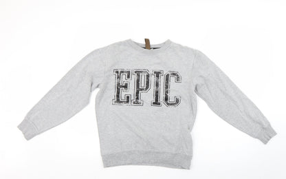 urban 65 Girls Grey   Pullover Sweatshirt Size 11-12 Years