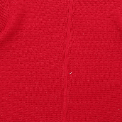 envy us Womens Red Striped  Pullover Jumper Size M